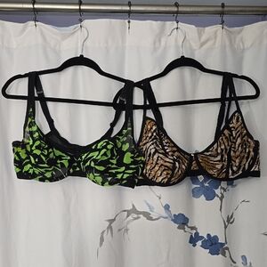 Women's Intimates Animal Print Bra Set